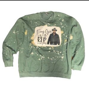 Yellowstone Dutton Ranch Crew Neck Sweatshirt Sz XL Unisex Green Western Wear